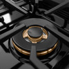 ZLINE Autograph Edition 30-Inch Paramount Gas Rangetop with 4 Burner DuoPro™ Cooktop in Black Stainless Steel and Polished Gold Accents (PSRTBZ-30-G)