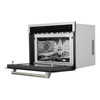 ZLINE Autograph 24-Inch Microwave Oven in Stainless Steel and Polished Nickel Helix Handle (MWOZ-24-KPN)
