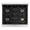 ZLINE 30-Inch 4.2 cu. ft. Paramount Gas Range with 4 Burner DuoPro™ Cooktop and Convection Gas Oven in Stainless Steel (PSGR30)