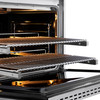 ZLINE Autograph Edition 36-Inch 5.2 cu. ft. Paramount Gas Range with 6 Burner DuoPro™ Cooktop and Convection Gas Oven in Stainless Steel and Matte Black Accents (PSGRZ-36-MB)