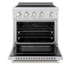 ZLINE 3-Piece Appliance Package - 30-Inch Paramount Induction Range, 36-Inch French Door Refrigerator, and Dishwasher in Stainless Steel