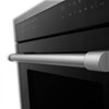 ZLINE 5-Piece Appliance Package - 30-Inch Dual Fuel Range, Refrigerator, Convertible Wall Mount Hood, Microwave Oven, and 3-Rack Dishwasher in Black Stainless Steel