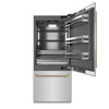 ZLINE Autograph 36-Inch Built-In Refrigerator w/ Gray Interior and Champagne Bronze Helix Handles (GRBITZ-30436KCB)
