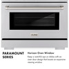 ZLINE Autograph 36-Inch Paramount Dual Fuel Range in Black Stainless Steel and Gold Helix Handle (SDRBZ-36-KG)