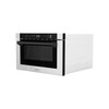 ZLINE 5-Piece Appliance Package - 48-Inch Gas Range, Hood, Refrigerator, Dishwasher, and Microwave Drawer in Stainless Steel with Matte Black Accents