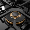 ZLINE Autograph Edition 30-Inch 4.2 cu. ft. Paramount Gas Range with 4 Burner DuoPro™ Cooktop and Convection Gas Oven in Stainless Steel with Champagne Bronze Accents (PSGRZ-30-CB)