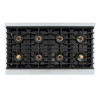 ZLINE 48-Inch 6.7 cu. ft. Paramount Gas Range with 8 Burner DuoPro™ Cooktop and Dual Ovens in Stainless Steel (PSGR48)