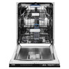 ZLINE 5-Piece Appliance Package - 36-Inch Dual Fuel Range, Refrigerator, Convertible Wall Mount Hood, Microwave Oven, and 3-Rack Dishwasher in Black Stainless Steel