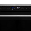 ZLINE 5-Piece Appliance Package - 36-Inch Dual Fuel Range, Refrigerator, Convertible Wall Mount Hood, Microwave Oven, and 3-Rack Dishwasher in Black Stainless Steel