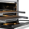 ZLINE 36-Inch 5.2 cu. ft. Paramount Dual Fuel Range with 6 Burner DuoPro™ Cooktop and Electric Convection Oven with White Matte Door (PSDR-WM-36)