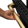 ZLINE Autograph 48-Inch Paramount Dual Fuel Range in Black Stainless Steel and Gold Helix Handles (SDRBZ-48-KG)