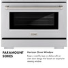 ZLINE Autograph 36-Inch Paramount Gas Range in Black Stainless Steel with Bronze Helix Handle (SGRBZ-36-KCB)