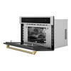 ZLINE Autograph 30-Inch Microwave Oven in Stainless Steel and Champagne Bronze Helix Handle (MWOZ-30-KCB)