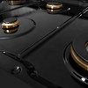 ZLINE Autograph 48-Inch Paramount Dual Fuel Range in Black Stainless Steel and Bronze Helix Handles (SDRBZ-48-KCB)