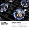 ZLINE 48-Inch 6.7 cu. ft. Paramount Dual Fuel Range with 8 Burner DuoPro™ Cooktop and Dual Ovens in Satin Stainless Steel with White Matte Doors (PSDRS-WM-48)