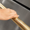 ZLINE Autograph 24-Inch Touchstone Refrigerator Drawer with Steel Doors & Gold Helix Handles (RDSOZ-ST-24-KG)