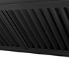 ZLINE Autograph Edition 3-Piece Appliance Package - 36-Inch Dual Fuel Range, Wall Mounted Range Hood, & 24-Inch Tall Tub Dishwasher in Black Stainless Steel with Champagne Bronze Trim (3AKP-RABRHDWV36-CB)