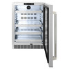 ZLINE Autograph 24-Inch Touchstone Beverage Fridge with Stainless Steel Door and Nickel Helix Handle (RBSOZ-ST-24-KPN)