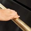 ZLINE Autograph 24-Inch Touchstone Refrigerator Drawer with Black Stainless Steel Doors & Gold Helix Handles (RDSOZ-BS-24-KG)