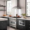 ZLINE 5-Piece Appliance Package - 36-Inch Gas Range, Hood, Refrigerator, Dishwasher, and Microwave Drawer in Stainless Steel