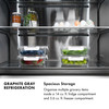 ZLINE Autograph 36-Inch French Door Built-In Refrigerator w/ Gray Interior and Bronze Helix Handles (GRBIVZ-30436KCB)