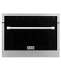 ZLINE 4-Piece Appliance Package - 36-Inch Gas Range, Refrigerator with Water Dispenser, Convertible Wall Mount Hood, and Microwave Oven in Stainless Steel (4KPRW-SGRRH36-MWO)