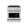 ZLINE Appliance Package - 30-Inch Stainless Steel Gas Range, Modern Over The Range Microwave and Tall Tub Dishwasher (3KP-SGROTR30-DWV)
