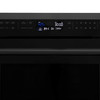 ZLINE 4-Piece Appliance Package - 36-Inch Dual Fuel Range with Brass Burners, Refrigerator with Water Dispenser, Convertible Wall Mount Hood, and Microwave Oven in Black Stainless Steel (4KPRW-RABRH36-MWO)