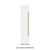ZLINE 48-Inch Column 16.7 Cu. Ft. Refrigerator and 8.6 Cu. Ft. Freezer in White Matte with Champagne Bronze Accent