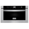 ZLINE 3-Piece Appliance Package - 36-inch Dual Fuel Range, Premium Hood & Microwave Drawer in Stainless Steel (3KP-RARH36-MW)