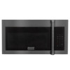ZLINE 3-Piece Appliance Package - 30-Inch Rangetop, Over-the-Range Microwave Oven, and  Double Wall Oven in Black Stainless Steel (3KP-RTBOTRH30-AWD)