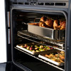 ZLINE 3-Piece Appliance Package - 30-Inch Rangetop, Over-the-Range Microwave Oven, and  Double Wall Oven in Black Stainless Steel (3KP-RTBOTRH30-AWD)