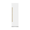 ZLINE 48-Inch Column 12.5 Cu. Ft. Refrigerator and 12.4 Cu. Ft. Freezer in White Matte with Champagne Bronze Accents