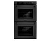 ZLINE 2-Piece Appliance Package - 36-inch Rangetop with Brass Burners and 30-inch Double Wall Oven in Black Stainless Steel (2KP-RTBAWD36)