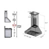 ZLINE 2-Piece Appliance Package - 30-inch Dual Fuel Range With Blue Gloss Door & Blue Gloss Range Hood in Satin Stainless Steel (2KP-RASBGRH30)