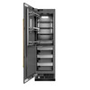 ZLINE 48-Inch Column 12.5 Cu. Ft. Refrigerator and 12.4 Cu. Ft. Freezer in Black Stainless Steel with Gold Accents