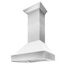 ZLINE 2-Piece Appliance Package - 36-inch Gas Range & Premium Range Hood in Satin Stainless Steel with White (2KP-SGRSWMRH36)