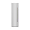 ZLINE 48-Inch Column 12.5 Cu. Ft. Refrigerator and 12.4 Cu. Ft. Freezer in Stainless Steel with Champagne Bronze Accents