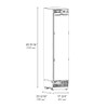 ZLINE 48-Inch Column 16.7 Cu. Ft. Refrigerator and 8.6 Cu. Ft. Freezer in Panel Ready with Matte Black Accent