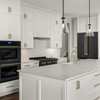 ZLINE 4-Piece Appliance Package - 30-Inch Dual Fuel Range, Hood, Refrigerator, and Dishwasher in Black Stainless Steel with Champagne Bronze Accents