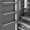 ZLINE 42-Inch Column 12.5 Cu. Ft. Refrigerator and 8.6 Cu. Ft. Freezer in White Matte with Matte Black Accent