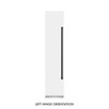 ZLINE 42-Inch Column 12.5 Cu. Ft. Refrigerator and 8.6 Cu. Ft. Freezer in White Matte with Matte Black Accent