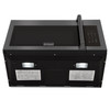 ZLINE 2-Piece Appliance Package - 30-Inch Rangetop and Over-the-Range Microwave with Traditional Handle in Black Stainless Steel (2KP-RTBOTRH30)