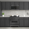 ZLINE 2-Piece Appliance Package - 30-Inch Rangetop and Over-the-Range Microwave with Traditional Handle in Black Stainless Steel (2KP-RTBOTRH30)