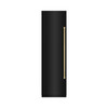 ZLINE 48-Inch Column 12.5 Cu. Ft. Refrigerator and 12.4 Cu. Ft. Freezer in Black Stainless Steel with Champagne Bronze Accents