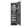 ZLINE 48-Inch Column 12.5 Cu. Ft. Refrigerator and 12.4 Cu. Ft. Freezer in Black Stainless Steel with Champagne Bronze Accents