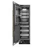 ZLINE 48-Inch Column 12.5 Cu. Ft. Refrigerator and 12.4 Cu. Ft. Freezer in Black Stainless Steel with Champagne Bronze Accents