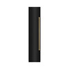 ZLINE 42-Inch Column 12.5 Cu. Ft. Refrigerator and 8.6 Cu. Ft. Freezer in Black Stainless Steel with Champagne Bronze Accent
