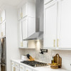 ZLINE 4-Piece Appliance Package - 36-Inch Dual Fuel Range, Hood, Refrigerator, and Dishwasher in Stainless Steel