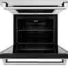 ZLINE 3-Piece Appliance Package - 36-Inch Rangetop, Wall Mount Range Hood, Double Wall Oven in Satin Stainless Steel (3KP-RTSRH36-AWD)